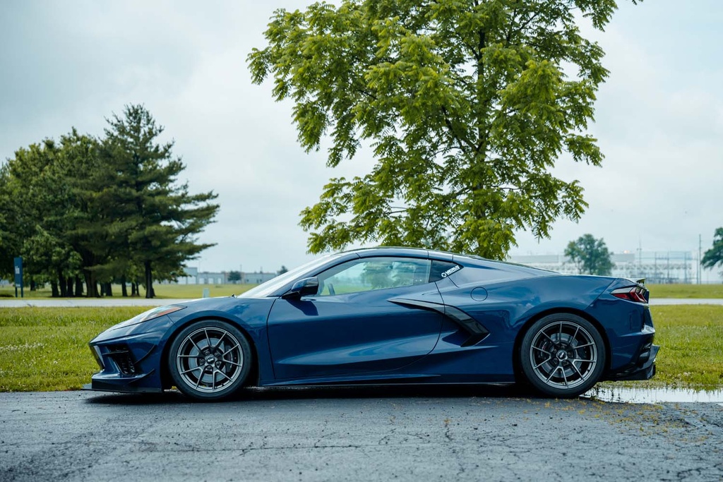 Carbon Polyweave Side Splitter Kit - Corvette Stingray (C8